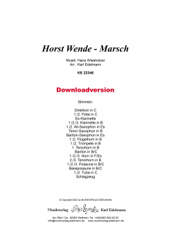 Horst Wende-Marsch - Download